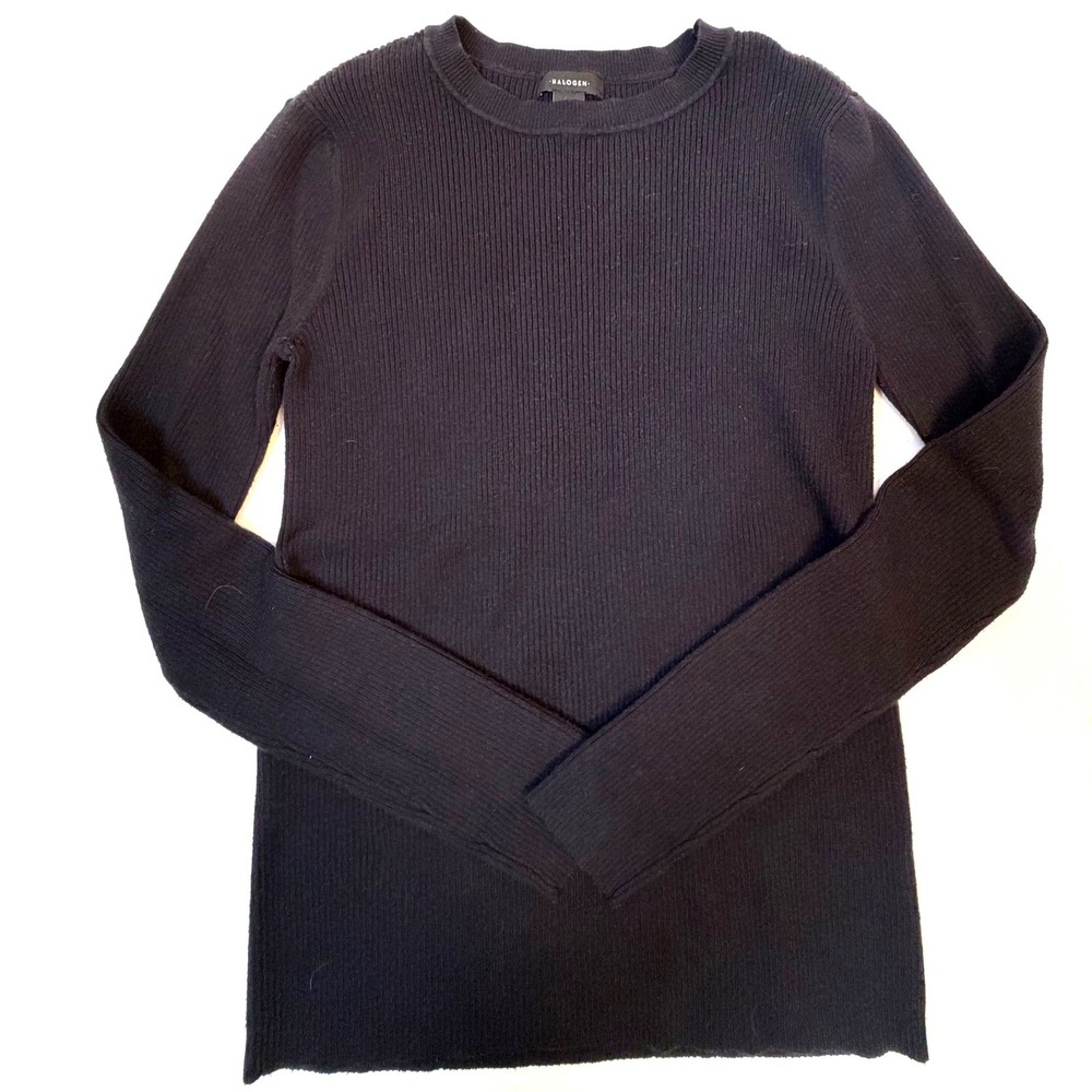 Halogen Ribbed Crewneck Sweater Women's Size M
